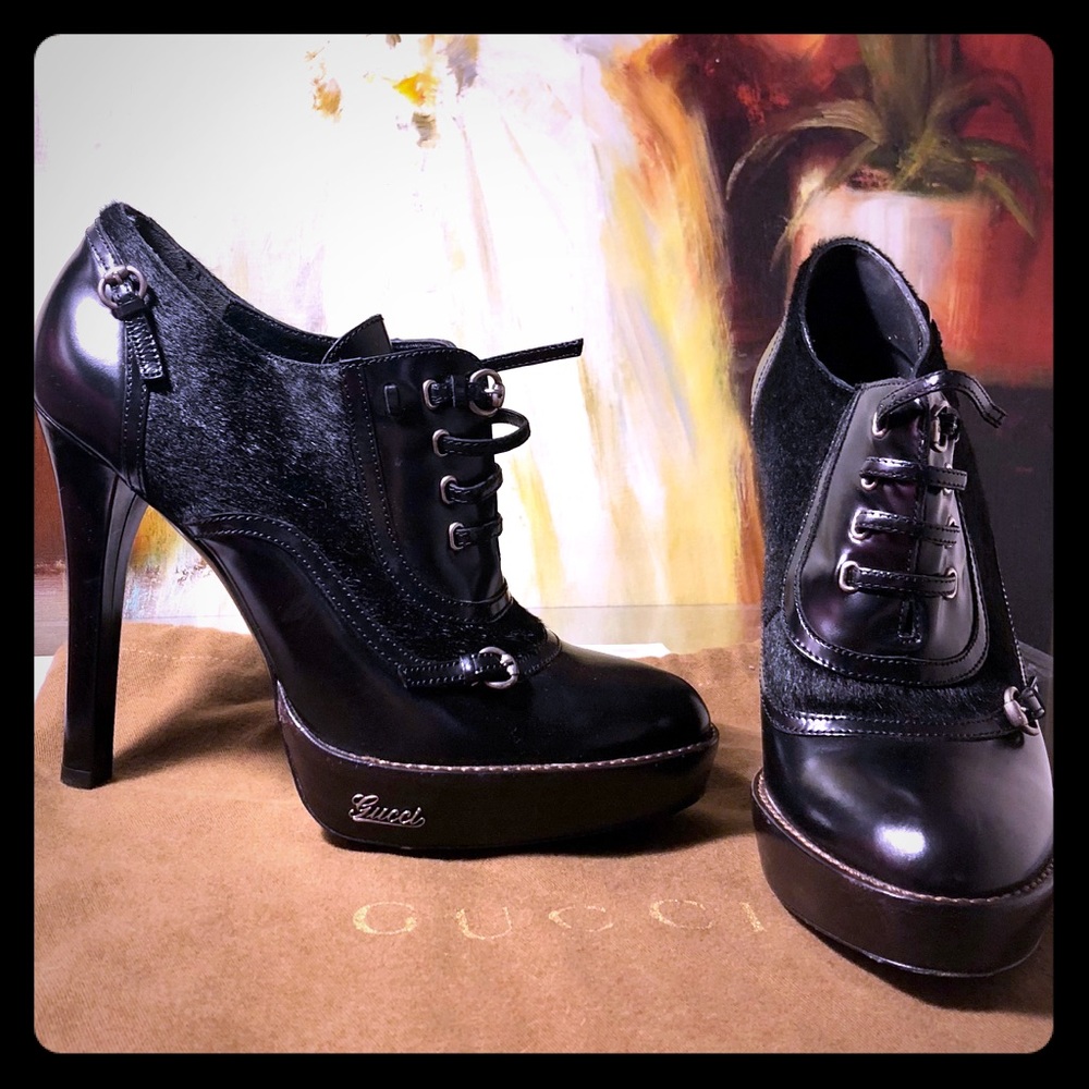 GUCCI Pony Hair Pumps